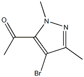 1,3-二甲基-4-溴-5-乙酰基-1氢-吡唑, , 结构式