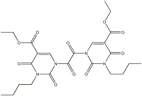 N,N''-OXALYLBIS(3-N-BUTYL-5-CARBETHOXYURACIL) Structure