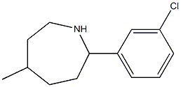 2-(3-CHLOROPHENYL)-5-METHYLAZEPANE Structure