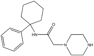 N-(1-PHENYLCYCLOHEXYL)-2-PIPERAZIN-1-YLACETAMIDE Structure