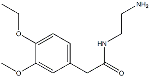 N-(2-AMINOETHYL)-2-(4-ETHOXY-3-METHOXYPHENYL)ACETAMIDE Structure