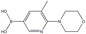5-Methyl-6-(morpholin-4-yl)pyridine-3-boronic acid Structure