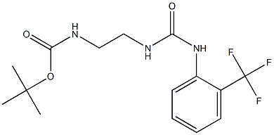 tert-butyl N-[2-({[2-(trifluoromethyl)anilino]carbonyl}amino)ethyl]carbamate