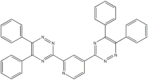 3-[2-(5,6-diphenyl-1,2,4-triazin-3-yl)-4-pyridyl]-5,6-diphenyl-1,2,4-triazine Structure