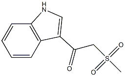 1-(1H-indol-3-yl)-2-(methylsulfonyl)-1-ethanone Structure