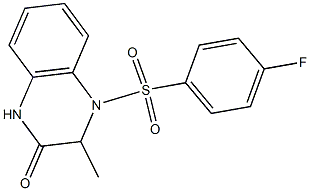 4-[(4-fluorophenyl)sulfonyl]-3-methyl-3,4-dihydro-2(1H)-quinoxalinone