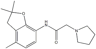 2-(1-pyrrolidinyl)-N-(2,2,4-trimethyl-2,3-dihydro-1-benzofuran-7-yl)acetamide Structure
