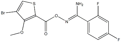O1-[(4-bromo-3-methoxy-2-thienyl)carbonyl]-2,4-difluorobenzene-1-carbohydroximamide