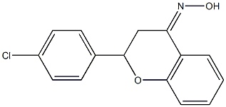 2-(4-chlorophenyl)chroman-4-one oxime Structure