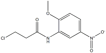 3-chloro-N-(2-methoxy-5-nitrophenyl)propanamide Struktur