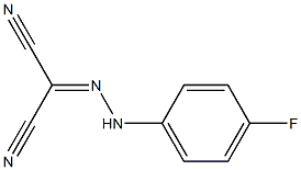 2-[2-(4-fluorophenyl)hydrazono]malononitrile 结构式
