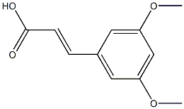 (2E)-3-(3,5-dimethoxyphenyl)acrylic acid Struktur