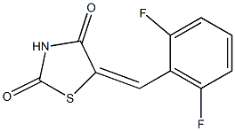 5-[(Z)-(2,6-difluorophenyl)methylidene]-1,3-thiazolane-2,4-dione Structure