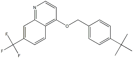 4-{[4-(tert-butyl)benzyl]oxy}-7-(trifluoromethyl)quinoline Structure