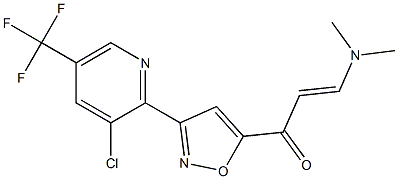 (E)-1-{3-[3-chloro-5-(trifluoromethyl)-2-pyridinyl]-5-isoxazolyl}-3-(dimethylamino)-2-propen-1-one