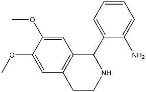2-(1,2,3,4-テトラヒドロ-6,7-ジメトキシイソキノリン-1-イル)アニリン 化学構造式