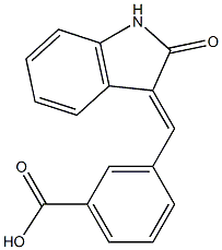 3-[(2-oxo-1,2-dihydro-3H-indol-3-yliden)methyl]benzenecarboxylic acid