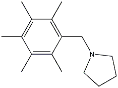 1-(2,3,4,5,6-pentamethylbenzyl)pyrrolidine Struktur