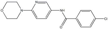 4-chloro-N-(6-morpholino-3-pyridinyl)benzenecarboxamide