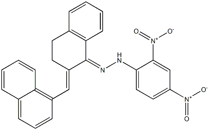 2-(1-naphthylmethylidene)-1,2,3,4-tetrahydronaphthalen-1-one 1-(2,4-dinitrophenyl)hydrazone