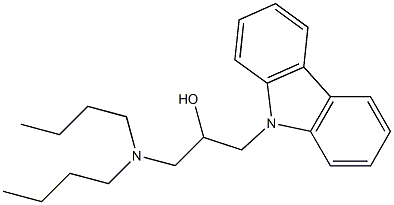 1-(9H-carbazol-9-yl)-3-(dibutylamino)propan-2-ol Structure
