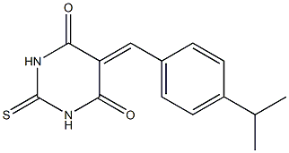 5-(4-isopropylbenzylidene)-2-thioxohexahydropyrimidine-4,6-dione,,结构式