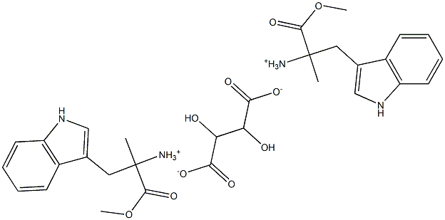 3-(1H-indol-3-yl)-1-methoxy-2-methyl-1-oxo-2-propanaminium 3-carboxy-2,3-dihydroxypropanoate