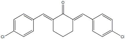2,6-di(4-chlorobenzylidene)cyclohexan-1-one Structure