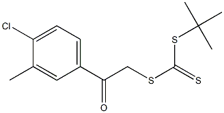 tert-butyl {[2-(4-chloro-3-methylphenyl)-2-oxoethyl]thio}methanedithioate|