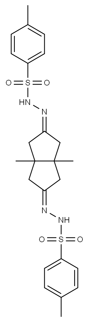 N'-[3a,6a-dimethyl-5-{2-[(4-methylphenyl)sulfonyl]hydrazono}hexahydropentalen-2(1H)-ylidene]-4-methylbenzenesulfonohydrazide