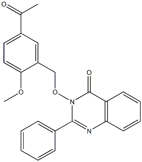 3-[(5-acetyl-2-methoxybenzyl)oxy]-2-phenyl-3,4-dihydroquinazolin-4-one