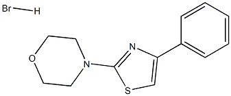 4-(4-phenyl-1,3-thiazol-2-yl)morpholine hydrobromide Struktur