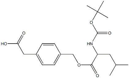 2-{4-[({2-[(tert-butoxycarbonyl)amino]-4-methylpentanoyl}oxy)methyl]phenyl}acetic acid