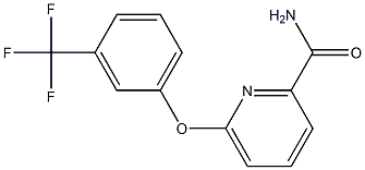 6-[3-(trifluoromethyl)phenoxy]-2-pyridinecarboxamide Structure