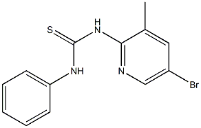 N-(5-bromo-3-methyl-2-pyridinyl)-N'-phenylthiourea Struktur