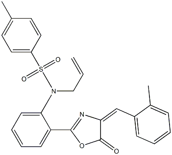 N1-allyl-N1-{2-[4-(2-methylbenzylidene)-5-oxo-4,5-dihydro-1,3-oxazol-2-yl]phenyl}-4-methylbenzene-1-sulfonamide