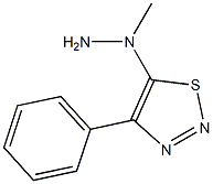 5-(1-methylhydrazino)-4-phenyl-1,2,3-thiadiazole Structure