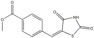 methyl 4-[(2,4-dioxo-1,3-thiazolan-5-yliden)methyl]benzoate Structure