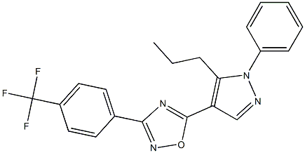 5-(1-phenyl-5-propyl-1H-pyrazol-4-yl)-3-[4-(trifluoromethyl)phenyl]-1,2,4-oxadiazole