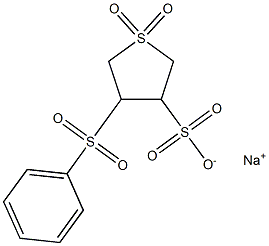 sodium 1,1-dioxo-4-(phenylsulfonyl)tetrahydro-1H-1lambda~6~-thiophene-3-sulfonate