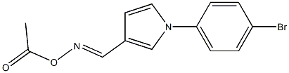 N-(acetyloxy)-N-{(E)-[1-(4-bromophenyl)-1H-pyrrol-3-yl]methylidene}amine Structure