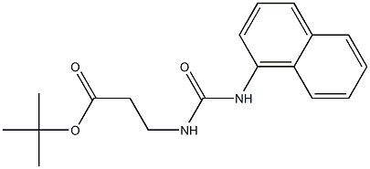tert-butyl 3-{[(1-naphthylamino)carbonyl]amino}propanoate Structure