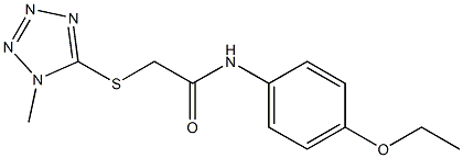 N-(4-ethoxyphenyl)-2-[(1-methyl-1H-1,2,3,4-tetraazol-5-yl)sulfanyl]acetamide Structure