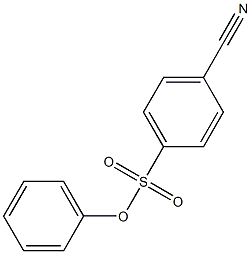 phenyl 4-cyanobenzene-1-sulfonate Structure