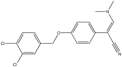 2-{4-[(3,4-dichlorobenzyl)oxy]phenyl}-3-(dimethylamino)acrylonitrile Structure