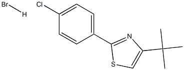 4-(tert-butyl)-2-(4-chlorophenyl)-1,3-thiazole hydrobromide Structure