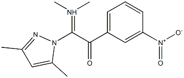 2-(dimethyl-lambda~5~-azanylidene)-2-(3,5-dimethyl-1H-pyrazol-1-yl)-1-(3-nitrophenyl)-1-ethanone|