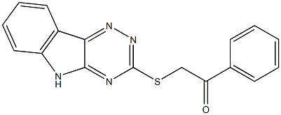 1-phenyl-2-(5H-[1,2,4]triazino[5,6-b]indol-3-ylsulfanyl)-1-ethanone