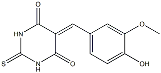 5-(4-hydroxy-3-methoxybenzylidene)-2-thioxohexahydropyrimidine-4,6-dione