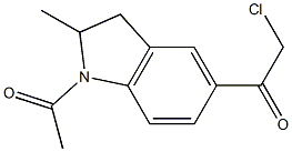 1-(1-acetyl-2-methyl-2,3-dihydro-1H-indol-5-yl)-2-chloroethanone Structure